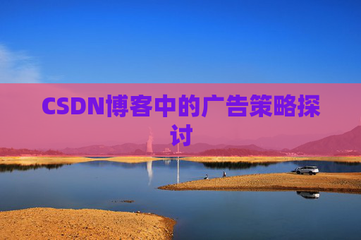CSDN博客中的广告策略探讨